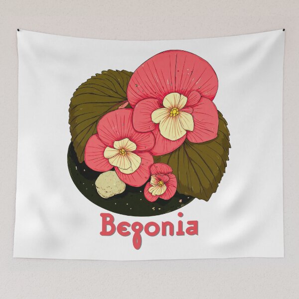 Item preview, Begonia Bloom: Botanical Elegance in Vivid Detail designed and sold by ForeverPrintsOK.