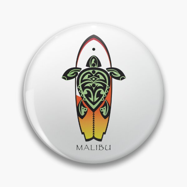 Item preview, Tribal Turtle Tattoo Surfer Dude / Malibu designed and sold by srwdesign.