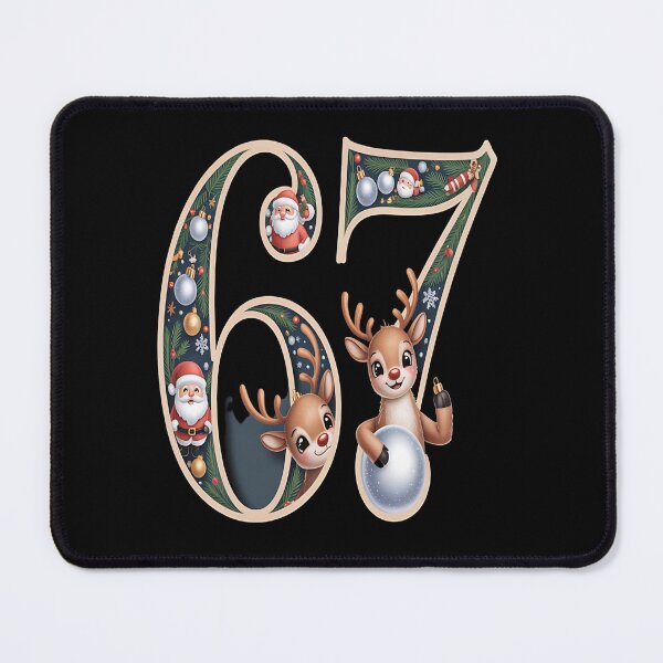 Item preview, merry 67 - 67 years young - 1967 generation - christmas number - limited edition 67 - xmas novelty - santa humor - retro holiday number designed and sold by JansenGS.