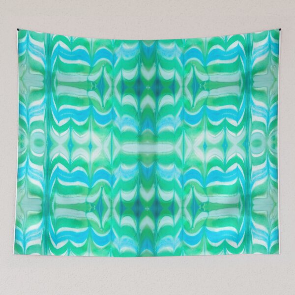 Item preview, Blue and Green Glass Ripple designed and sold by srwdesign.