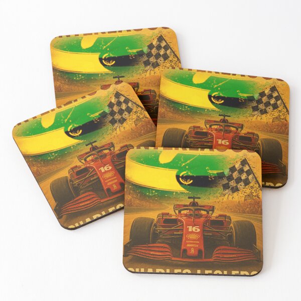 Item preview, Vintage poster of C.Leclerc's victory at Interlagos designed and sold by Racing Art Store 2025.