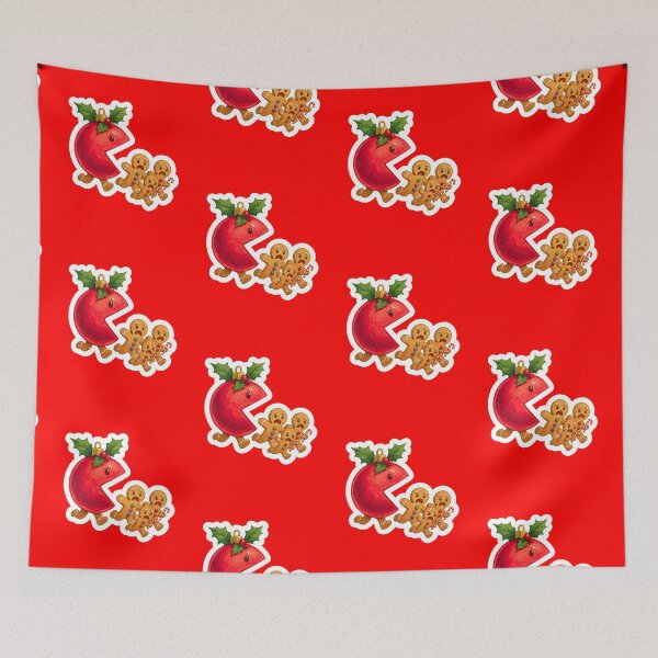 Item preview, Pacman Style Christmas  designed and sold by WoodburyLake.
