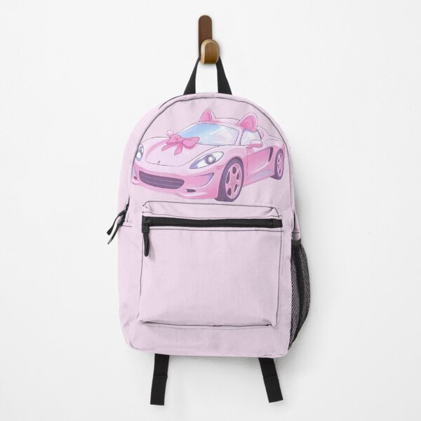 Item preview, Cute Pink Kawaii Sports Car with Cat Ears designed and sold by SweetRossel.