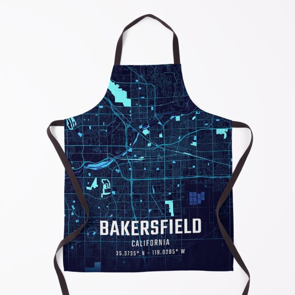 Artikelvorschau, Bakersfield Mitternachts-Stadtplan entworfen und verkauft von HomeLivingCo.