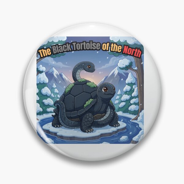 Item preview, Black Tortoise | Adorable North Winter Guardian Artwork  designed and sold by Pets & Memes & Stuff.