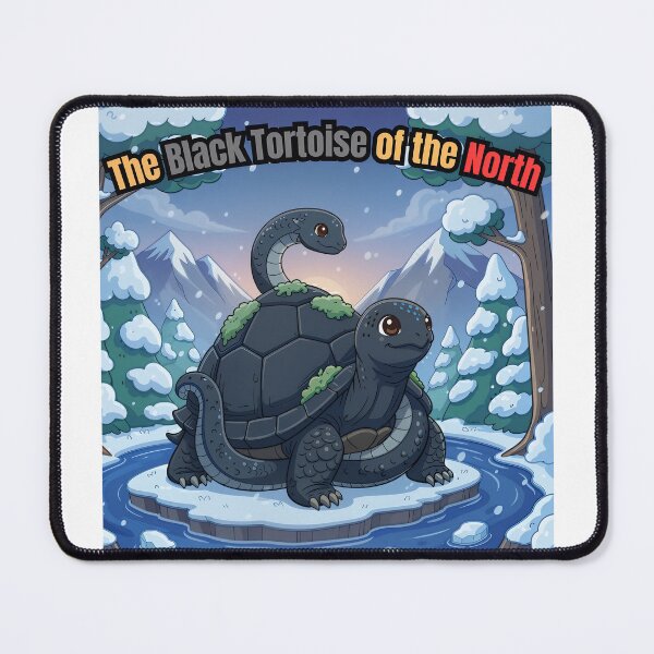 Item preview, Black Tortoise | Adorable North Winter Guardian Artwork designed and sold by Pets & Memes & Stuff.
