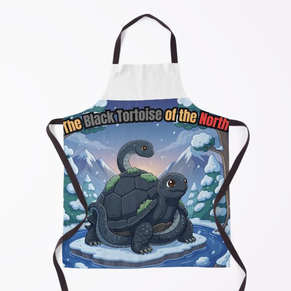 Item preview, Black Tortoise | Adorable North Winter Guardian Artwork designed and sold by Pets & Memes & Stuff.
