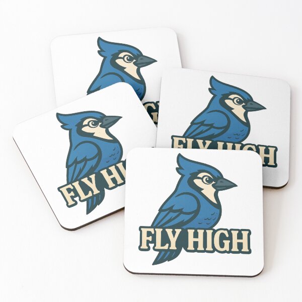 Item preview, Blue Jay Spirit – Bold Retro Bird Design designed and sold by R77shop.