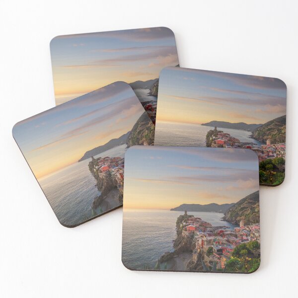 Item preview, Vernazza village view at sunset. Cinque Terre, Italy designed and sold by Stefano Orazzini.