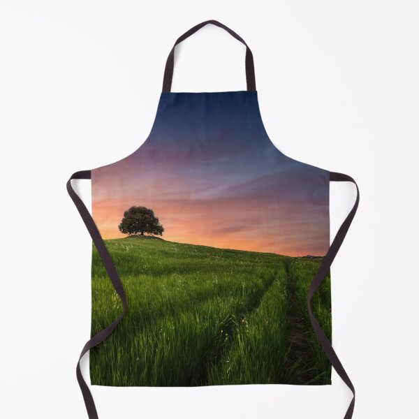 Item preview, Solitary Holm Oak Against Fiery Tuscan Sunset in Siena Countryside designed and sold by Stefano Orazzini.