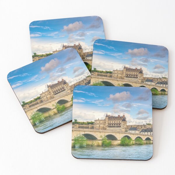 Item preview, Medieval Chateau d'Amboise and Historic Bridge Over Loire River designed and sold by Stefano Orazzini.