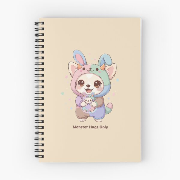 Item preview, Solo abrazos monstruosos: Cachorro chihuahua esponjoso con mameluco de conejito pastel designed and sold by The Real Life Symphony.