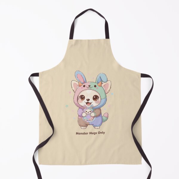 Item preview, Monster Hugs Only- Fluffy Chihuahua Puppy in Pastel Bunny Onesie designed and sold by The Real Life Symphony.