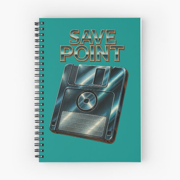 Item preview, Save Point – Retro Floppy Disk 80s Gaming Art designed and sold by The Devil's Bargain.