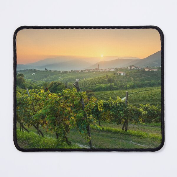 Item preview, Golden Sunset Over Prosecco Hills and San Pietro di Barbozza Village designed and sold by Stefano Orazzini.