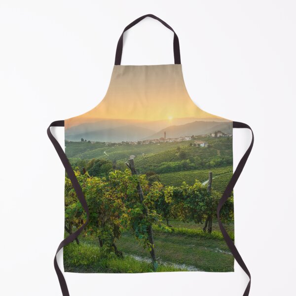 Item preview, Golden Sunset Over Prosecco Hills and San Pietro di Barbozza Village designed and sold by Stefano Orazzini.