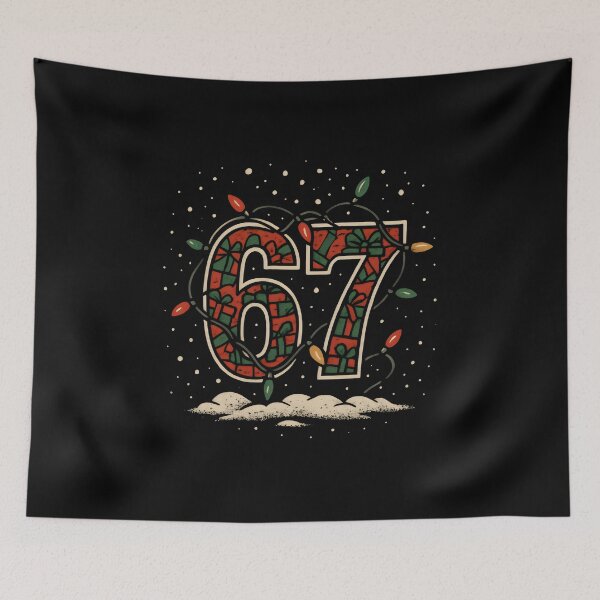 Item preview, Six Seven 67 meme Funny Holiday Lights designed and sold by DemureArtsy.