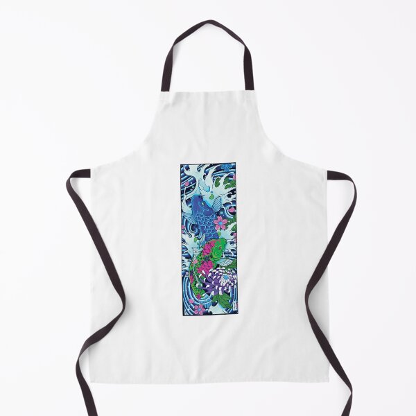 Item preview, Japanese Koi Fish Pond | Colorful and Traditional Tattoo Art V1 designed and sold by PrintsGate.