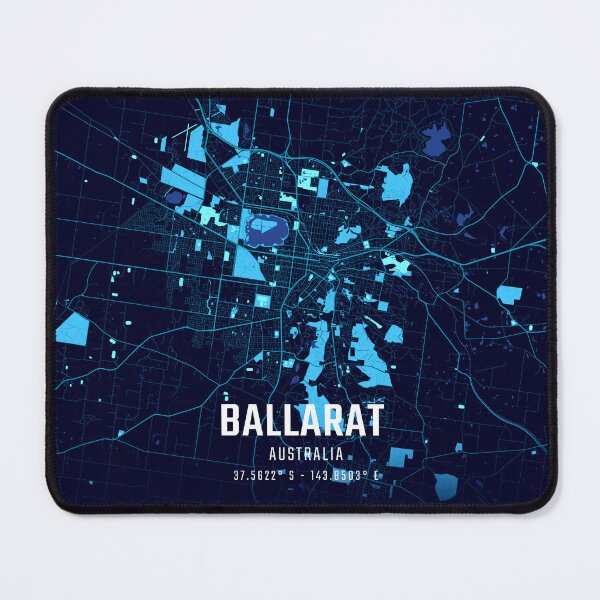 Item preview, Ballarat Midnight City Map designed and sold by HomeLivingCo.