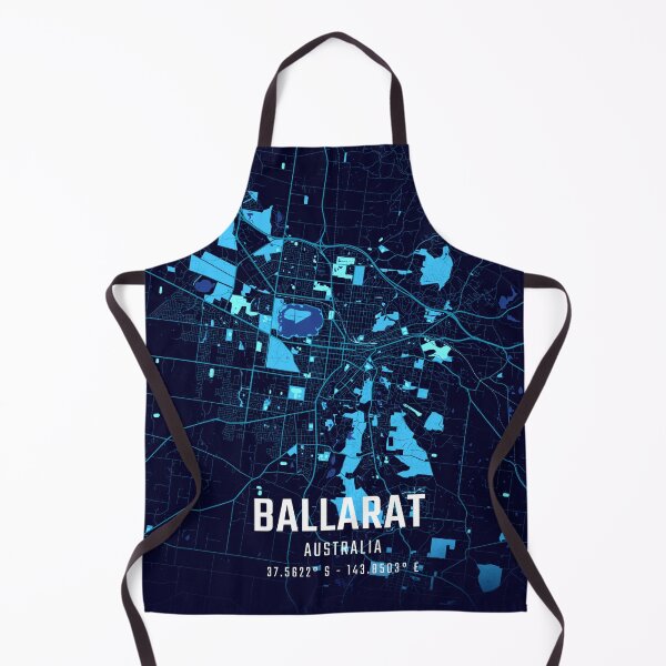 Item preview, Ballarat Midnight City Map designed and sold by HomeLivingCo.