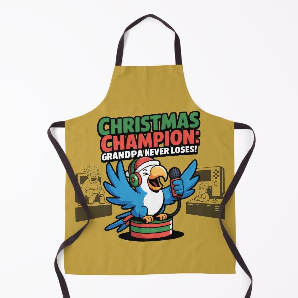 Item preview, Holiday Gaming Vibes with Parrot Commentator and Grandpa’s Victory Claim designed and sold by SplashTastic.