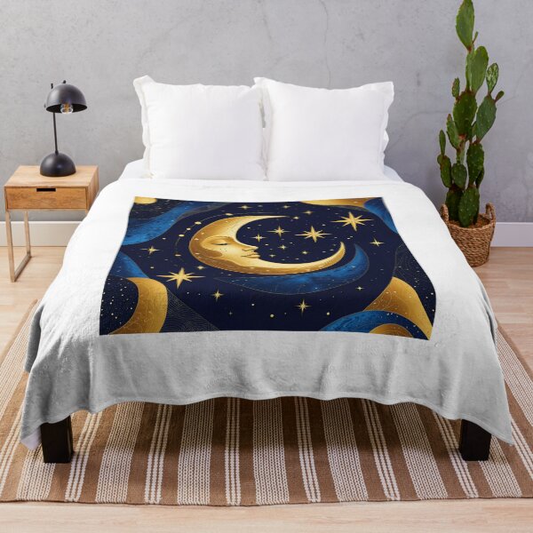 Item preview, vibrant golden moon designed and sold by Arty Art.