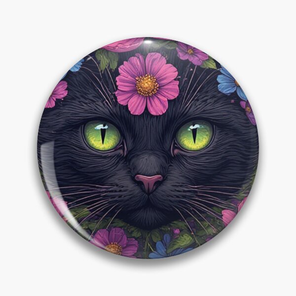 Item preview, flower head, cat designed and sold by ZjalDesign.