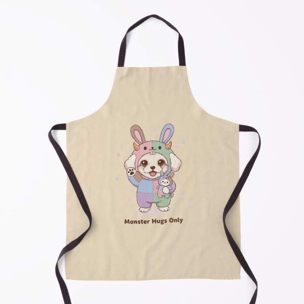 Item preview, Monster Hugs Only- Fluffy Teacup poodle Puppy in Pastel Bunny Onesie designed and sold by The Real Life Symphony.