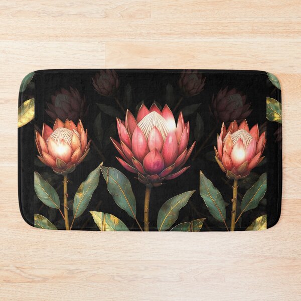 Item preview, protea flowers  stylized with symmetrical  geometry designed and sold by Bal91.