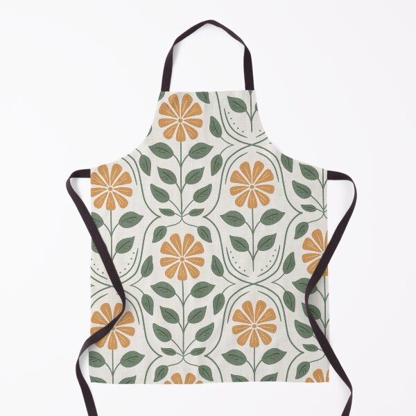 Item preview, Orange Summer Floral Pattern designed and sold by SaltyCoveStudio.