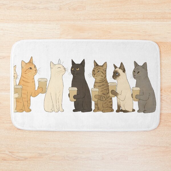 Item preview, Cats drinking cappuccino designed and sold by notorius12.