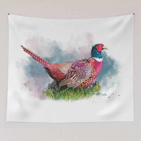 Item preview, “The poised Pheasant” Regal & resplendent  designed and sold by Printfantasia .