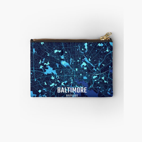 Item preview, Baltimore Midnight City Map designed and sold by HomeLivingCo.