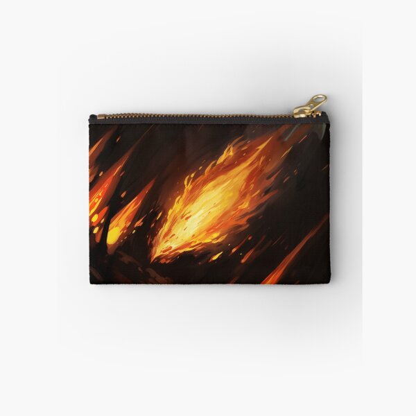 Item preview, Blazing Wildfire Erupting in the Night Forest, Casting Fiery Orange and Yellow Light on the Dark Trees designed and sold by Epsydon Designers.