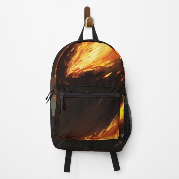 Item preview, Blazing Wildfire Erupting in the Night Forest, Casting Fiery Orange and Yellow Light on the Dark Trees designed and sold by Epsydon Designers.