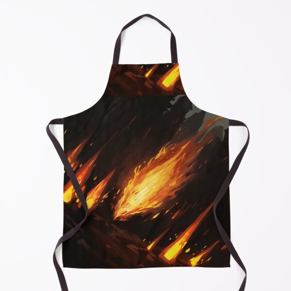 Item preview, Blazing Wildfire Erupting in the Night Forest, Casting Fiery Orange and Yellow Light on the Dark Trees designed and sold by Epsydon Designers.