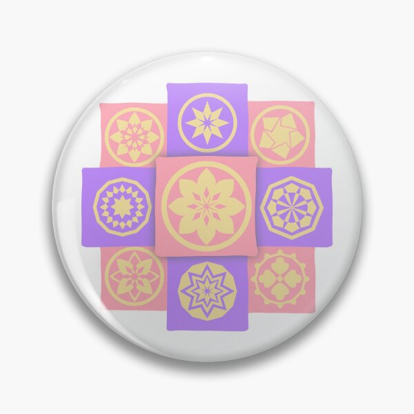 Artikelvorschau, Violette Rose Blumen Kamon Set Patchwork entworfen und verkauft von urrin DESIGN.
