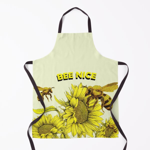 Item preview, Bee Nice – Pointillist Sunflower & Bee Illustration designed and sold by Flower Magic .