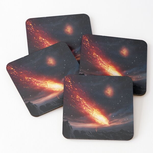Item preview, Blazing Wildfire Erupting in the Night Forest, Casting Fiery Orange and Yellow Light on the Dark Trees designed and sold by Epsydon Designers.