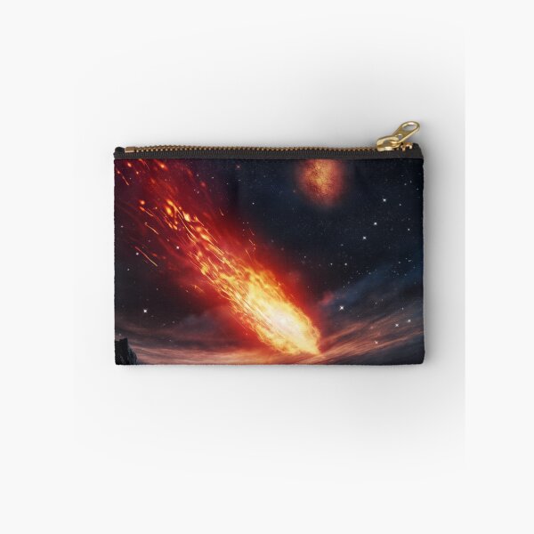 Item preview, Blazing Wildfire Erupting in the Night Forest, Casting Fiery Orange and Yellow Light on the Dark Trees designed and sold by Epsydon Designers.