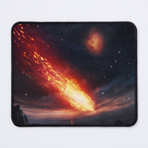 Item preview, Blazing Wildfire Erupting in the Night Forest, Casting Fiery Orange and Yellow Light on the Dark Trees designed and sold by Epsydon Designers.