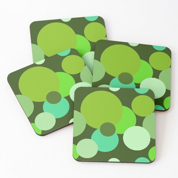 Item preview, Big 70s polka dots in green designed and sold by pASob-dESIGN.