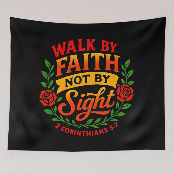 Item preview, 2 Corinthians 5:7 Walk By Faith Not By Sight designed and sold by plushism.
