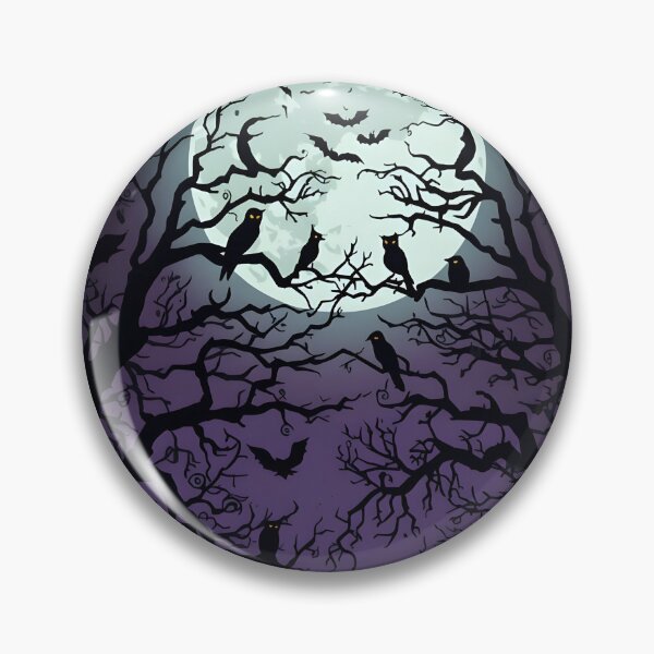 Item preview, Dark Forest Rites: Full Moon Raven Big Halloween House designed and sold by MoonlitDoodles1.