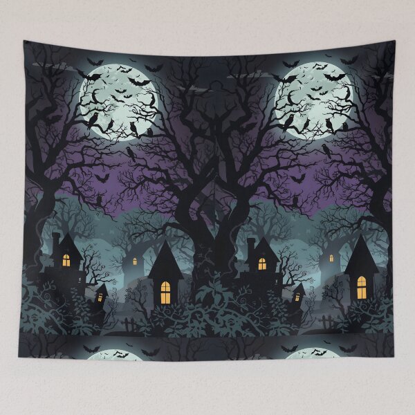 Item preview, Dark Forest Rites: Full Moon Raven Big Halloween House designed and sold by MoonlitDoodles1.