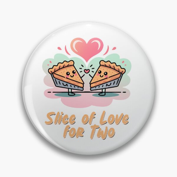Item preview, "Slice of Love for Two – Cute Sharing Pie Cartoon" designed and sold by AdornOutfits.