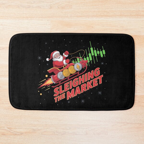 Item preview, Sleighing the market, bitcoin crypto christmas designed and sold by NoetherSym.