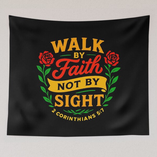 Item preview, 2 Corinthians 5:7 Walk By Faith Not By Sight designed and sold by plushism.