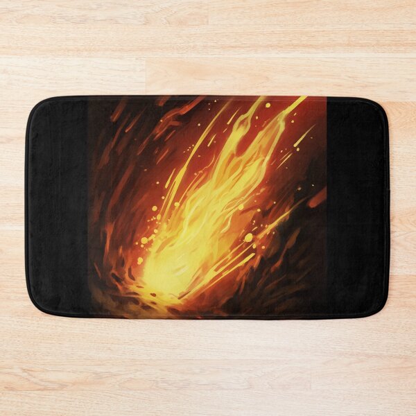 Item preview, Blazing Wildfire Erupting in the Night Forest, Casting Fiery Orange and Yellow Light on the Dark Trees designed and sold by Epsydon Designers.
