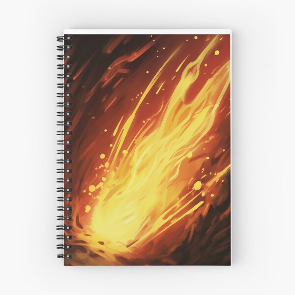 Item preview, Blazing Wildfire Erupting in the Night Forest, Casting Fiery Orange and Yellow Light on the Dark Trees designed and sold by Epsydon Designers.